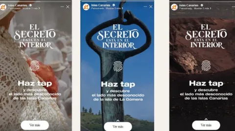 Imágenes de la campaña "El secreto está en el interior" de Islas Canarias