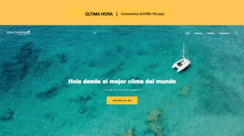 La nueva web holaislascanarias.com emplea la última tecnología en la gestión de datos.