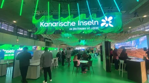 Estand de Islas Canarias en la ITB 2026