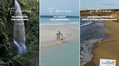 Piezas de Islas Canarias en redes sociales para felicitar las fiestas navideñas