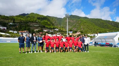 Concentración de la selección española de rugby 7s en La Palma, Islas Canarias
