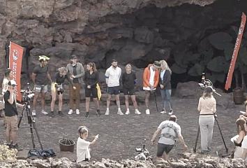 Un momento del rodaje del reality Discovering Canary Islands