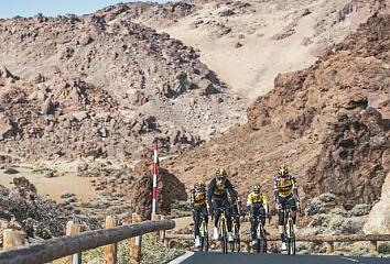 Team Jumbo-Visma, the world’s top cycling team in 2020, training in the Canary Islands