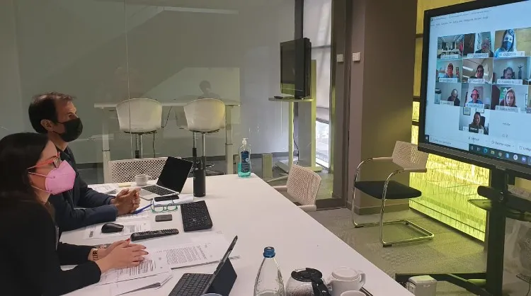 Momento de la reunión del Consejo de Administración de Promotur Turismo de Canarias de 2020