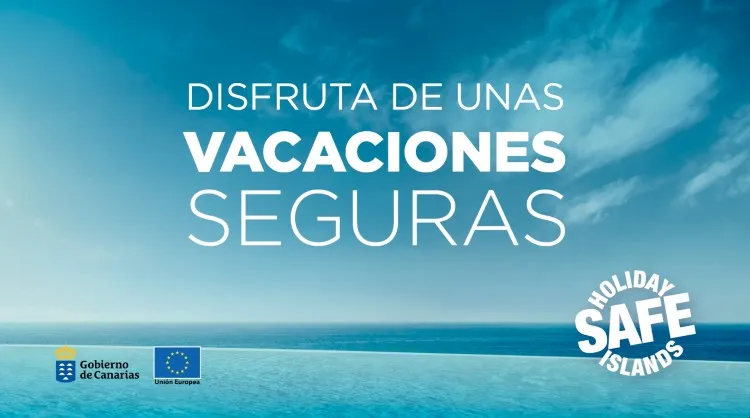 Imagen de la acción informativa con recomendaciones para disfrutar de unas vacaciones seguras. Islas Canarias