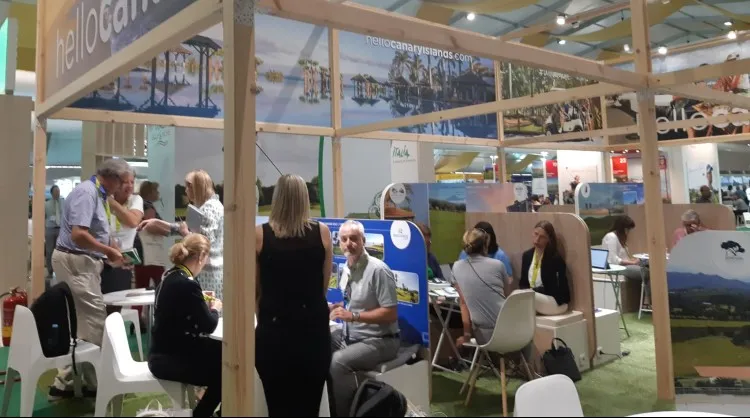 Stand de Islas Canarias en IGTM, la feria de golf más importante del mundo.